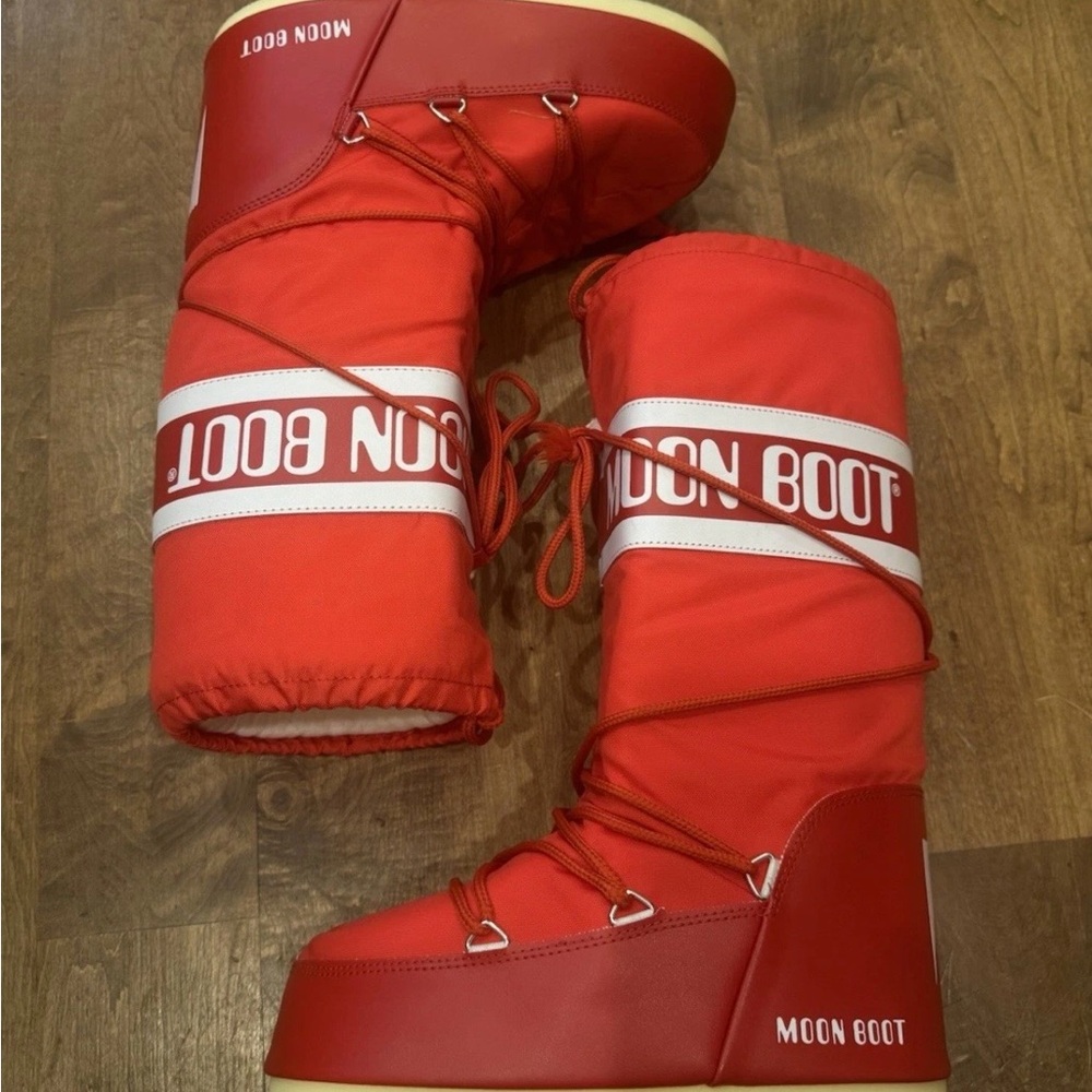 Moon Boot Vibrant Red Winter Boots